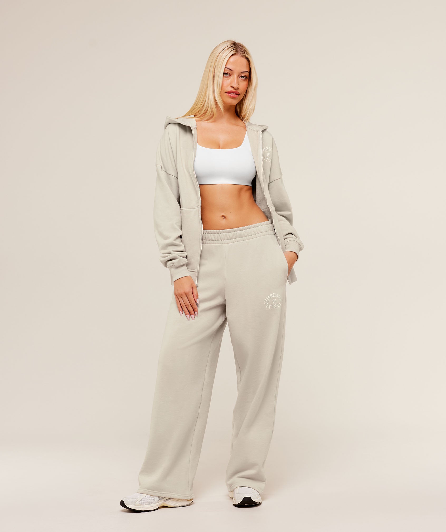 COACH Fitness Embroidered Graphic Zip Up Hoodie
