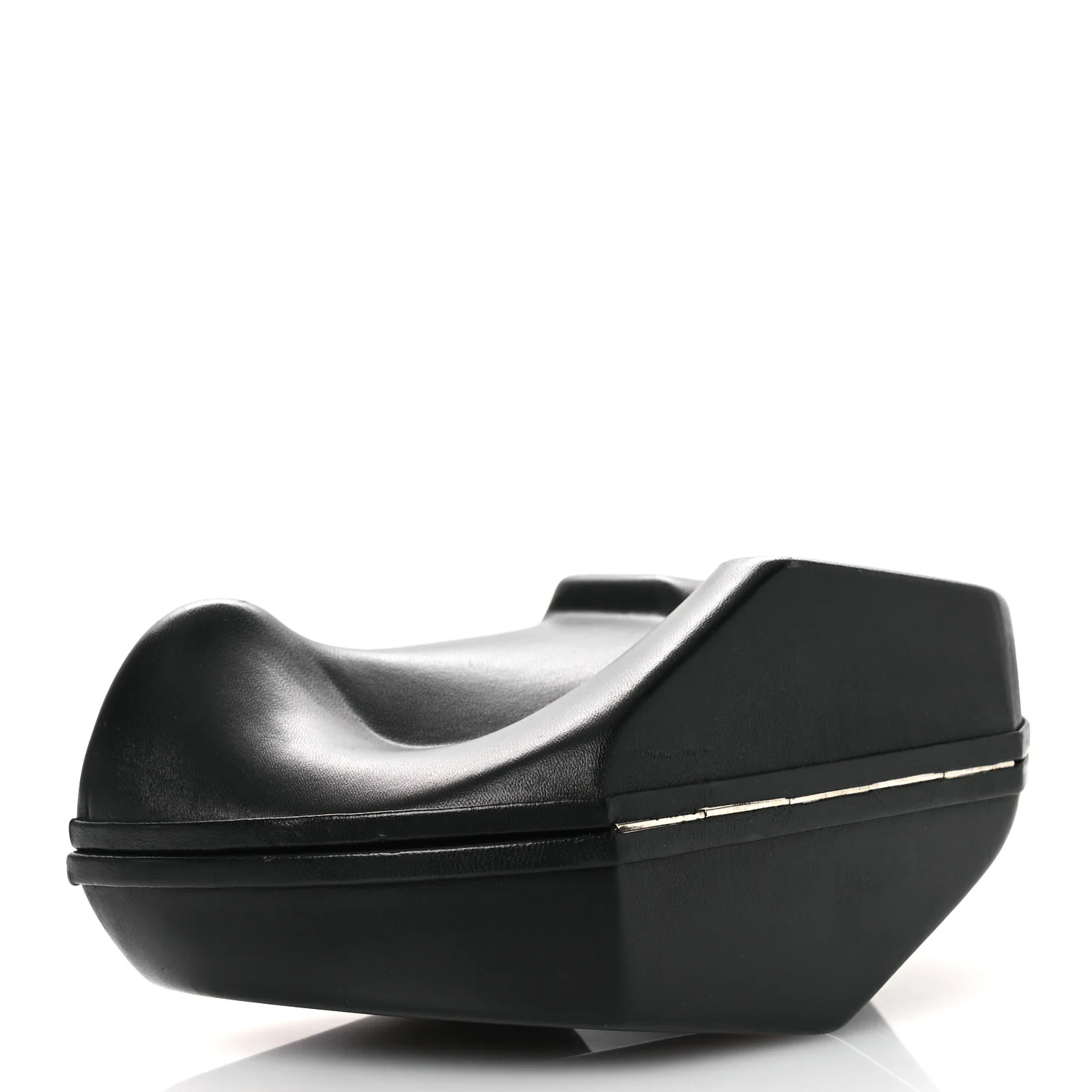 Calfskin G Chain Clutch Black - Top Club