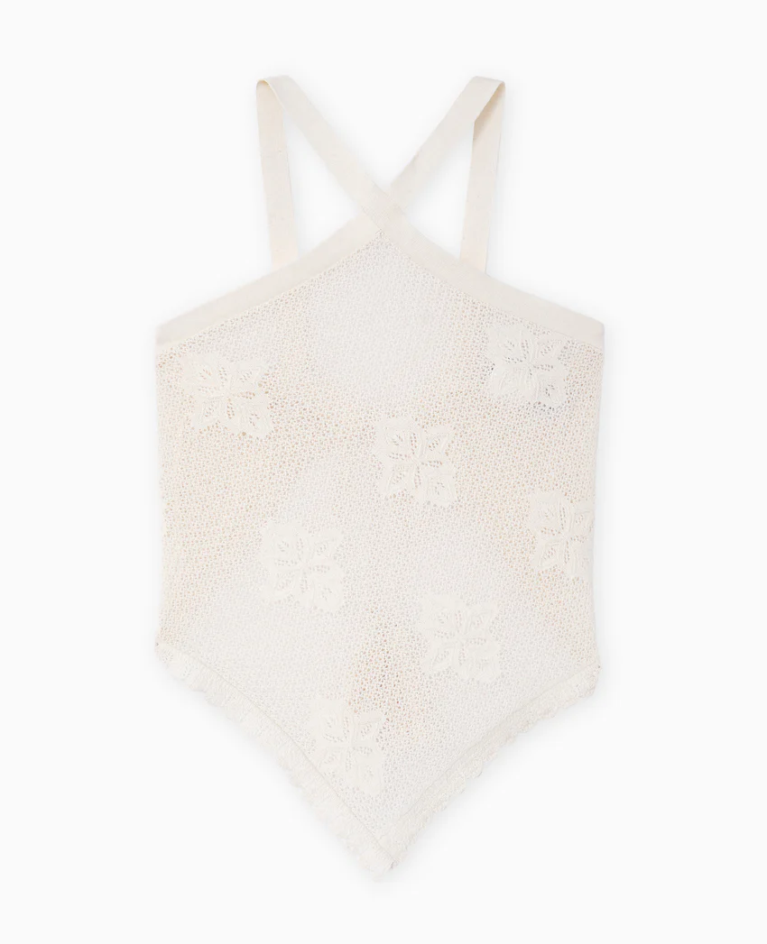 Pimkie Top foulard en maille crochet ajourée