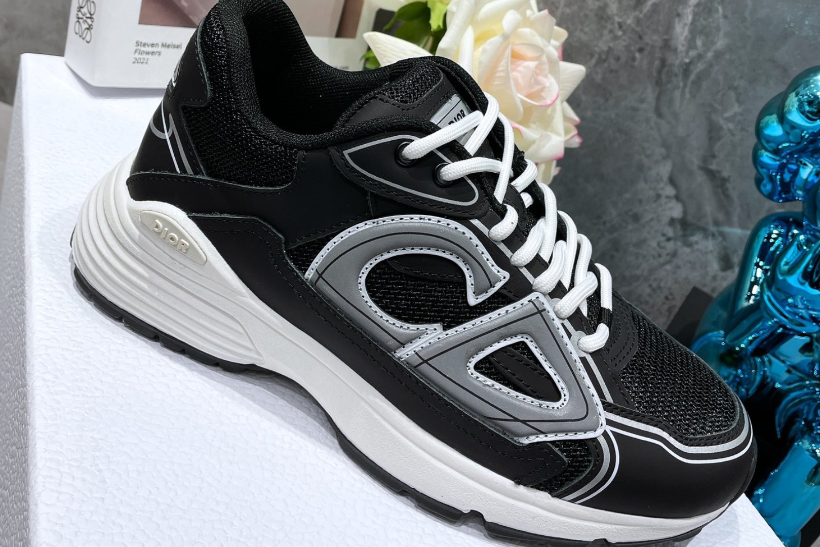 Dior B30 Dad Sneakers Black (AA Normal Quality Version) - Sneaker Replica Workshop