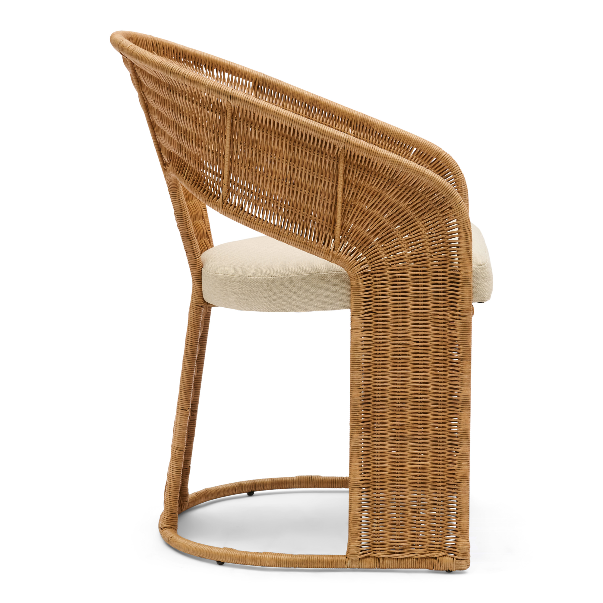 Eetkamerstoel Sya naturel rattan