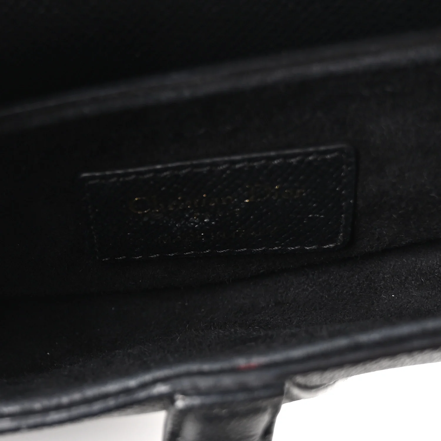 Grained Calfskin Mini Saddle Bag Black - Top Club