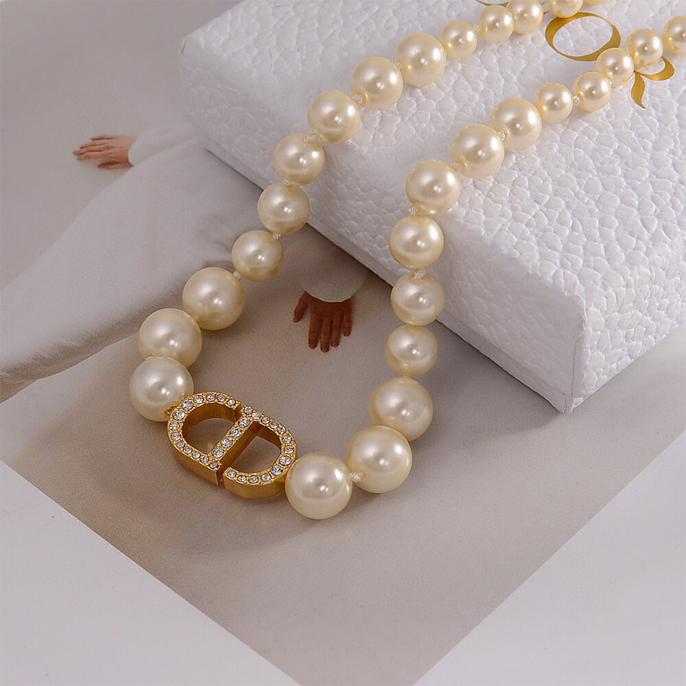 DIOR PEARL NECKLACE - Top Club