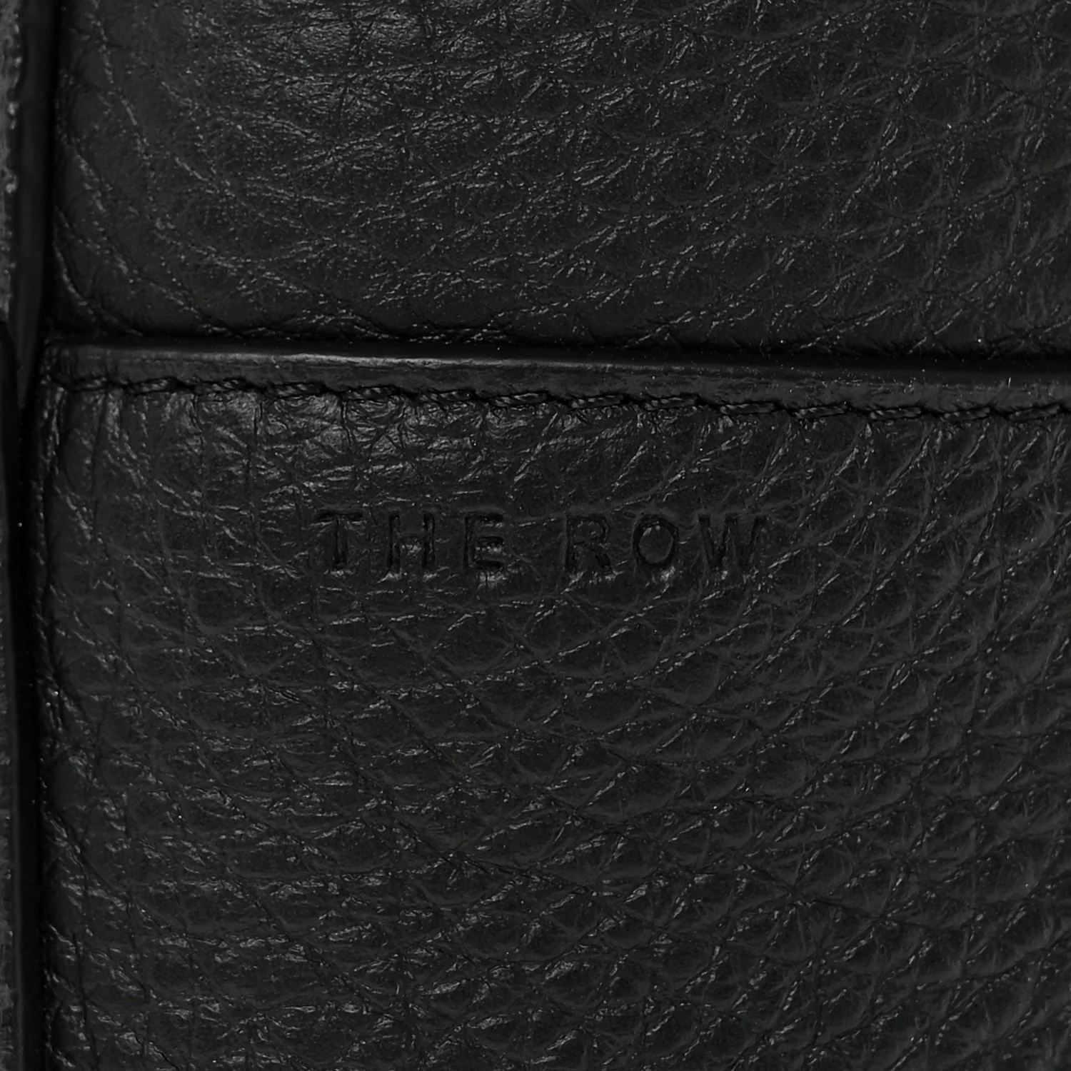 Grained Calfskin Medium N/S Hook Tote Black - Top Club