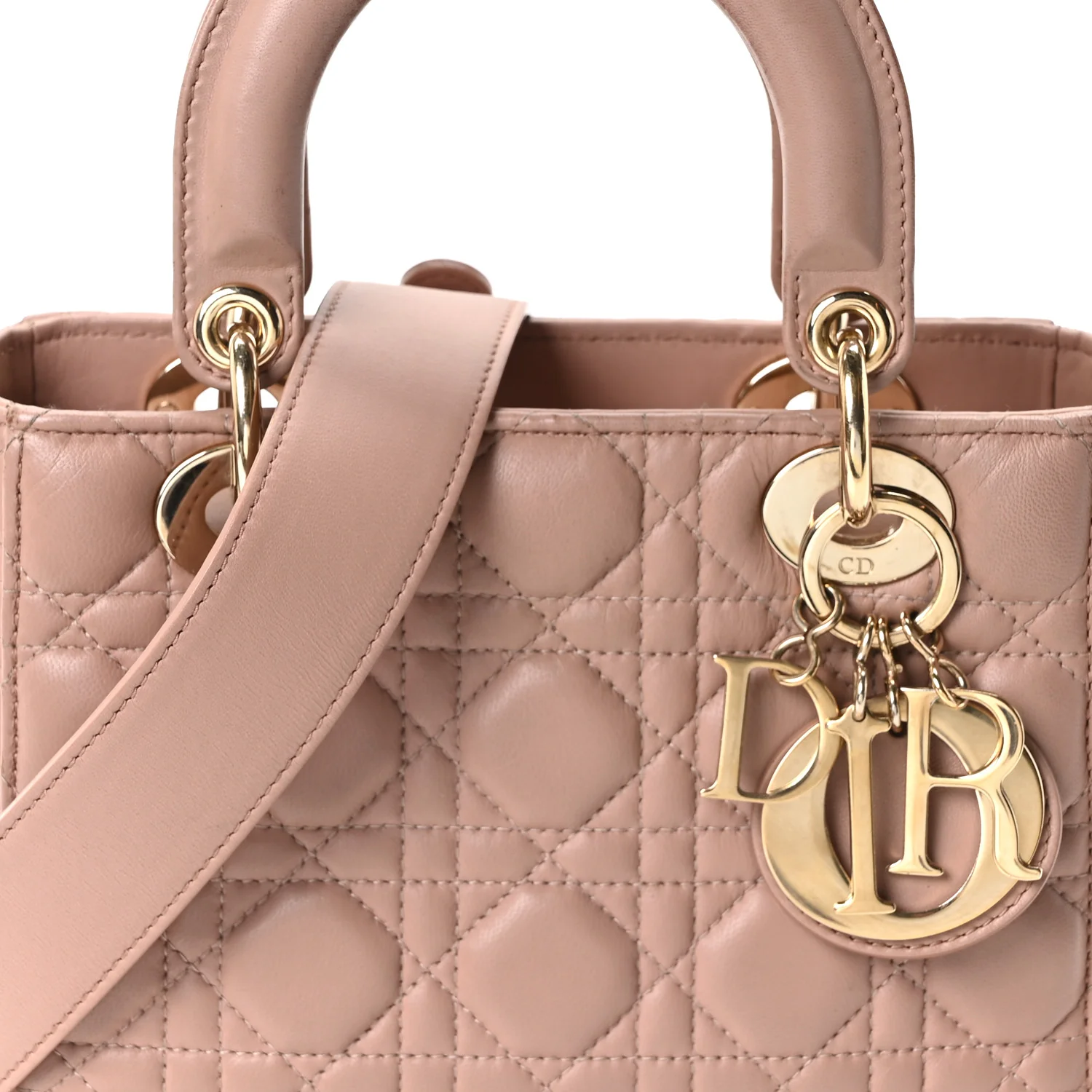 Lambskin Cannage Small My ABC Dior Lady Dior Blush - Top Club