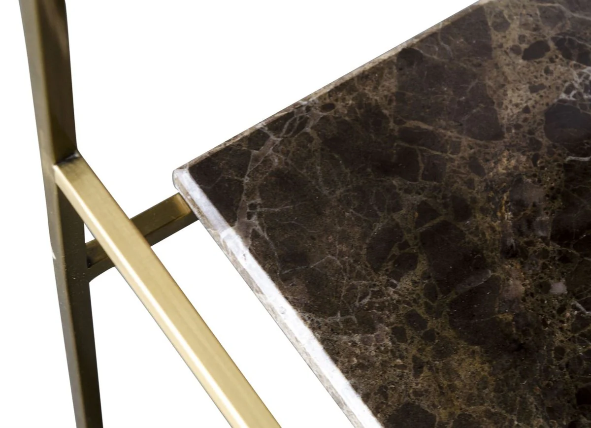 Luxury designer side table gold 45 x 45 x H. 80.5 cm - designer furniture