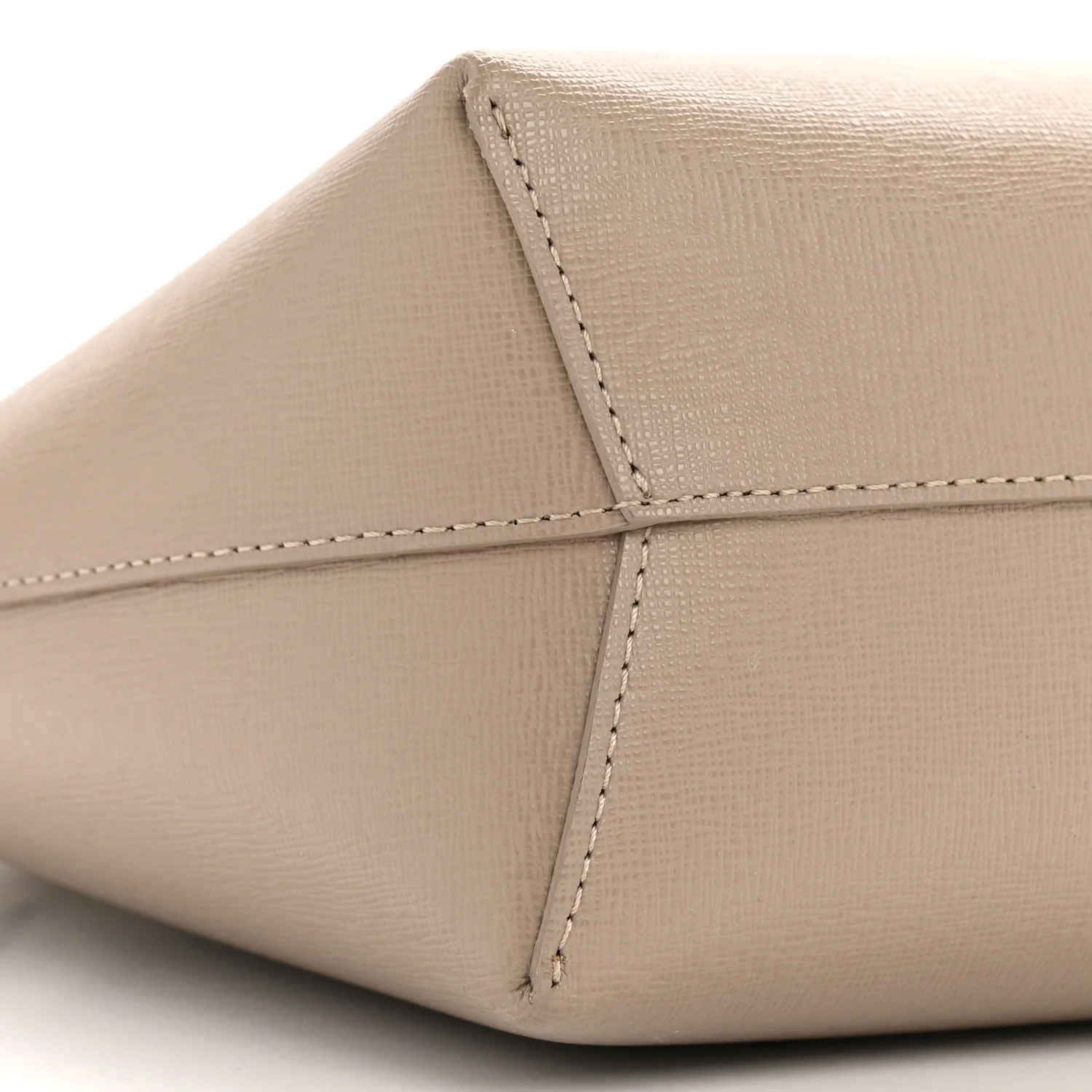 Saffiano Mini Mini Bucket Bag Beige - Top Club