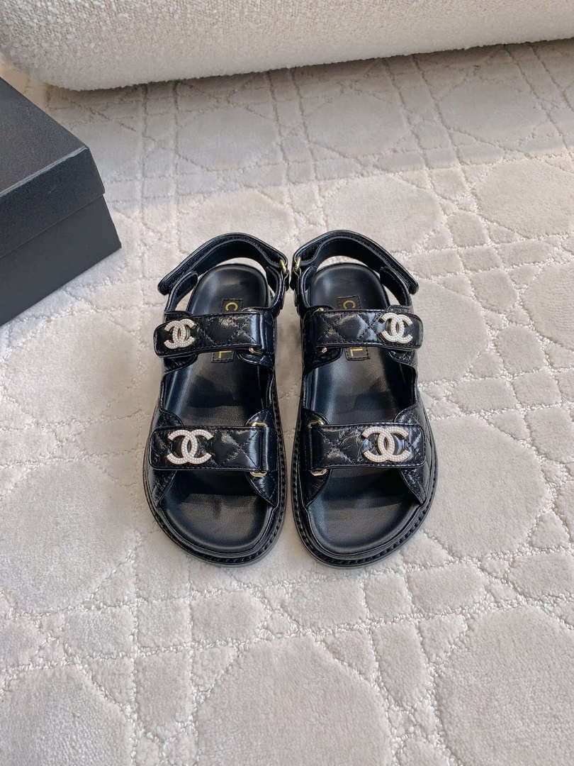 Chanel Women's Velcro Sandals Fashion Shoes C93432 - Sneaker Replica Workshop