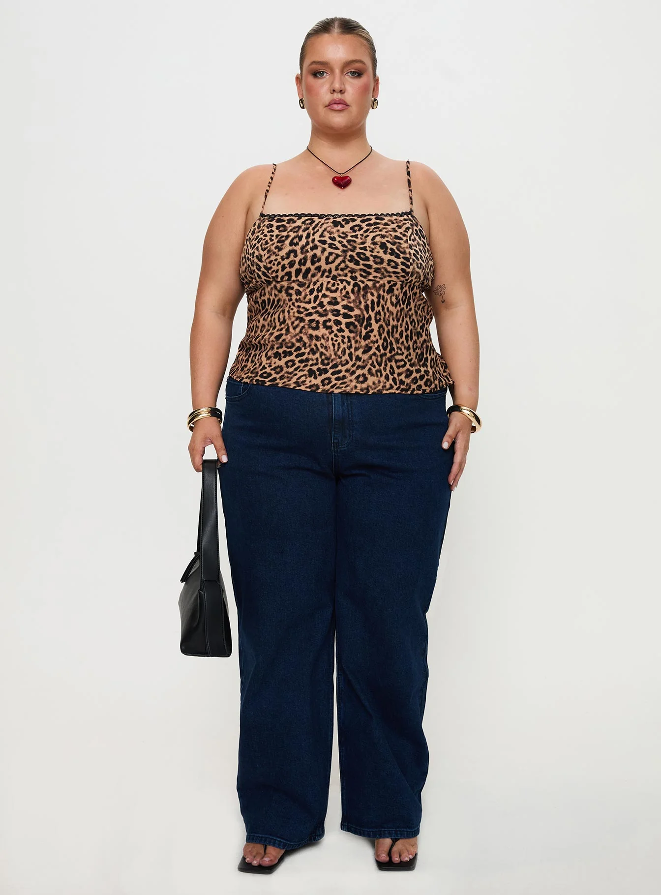 Jaquelyn Top Leopard Curve