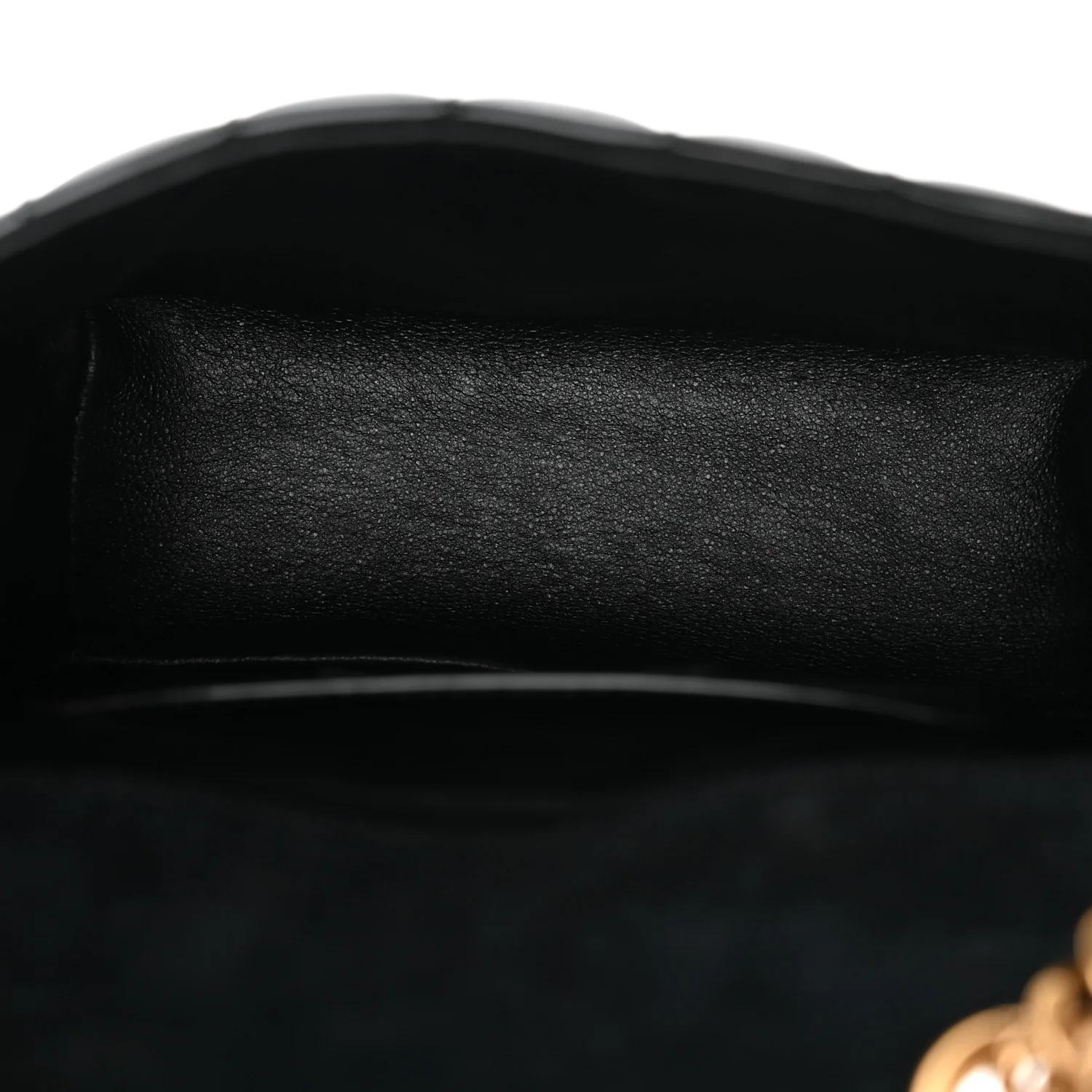 Patent Calfskin Matelasse Monogram Small Vicky Chain Bag Black - Top Club