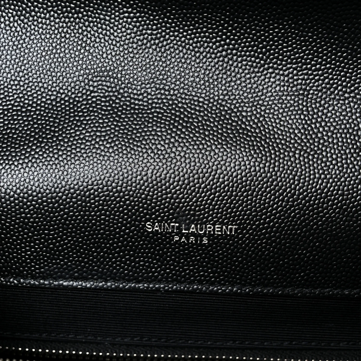 Grain De Poudre Textured Mixed Matelasse Large Triquilt Monogram Satchel Black - Top Club