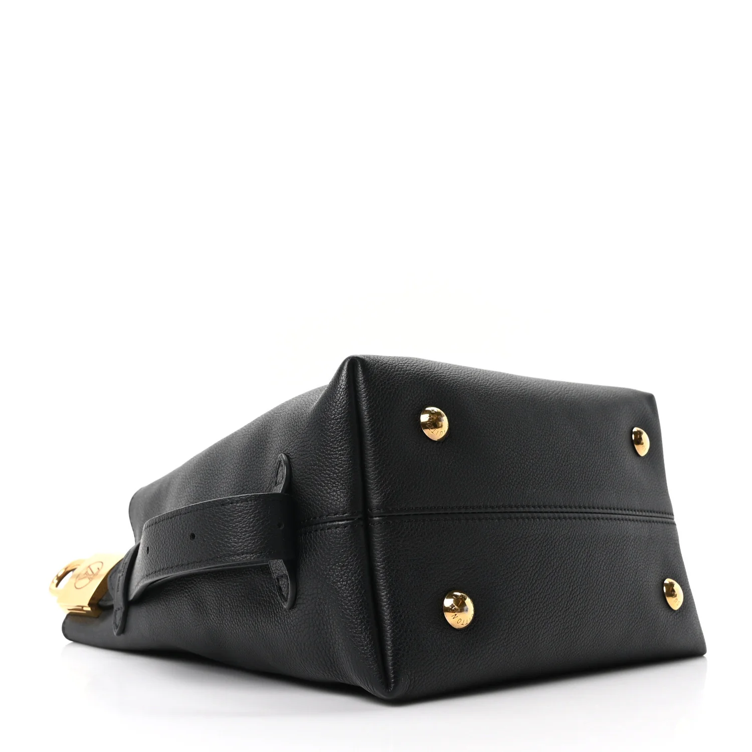 Grained Calfskin Low Key Hobo PM Black - Top Club