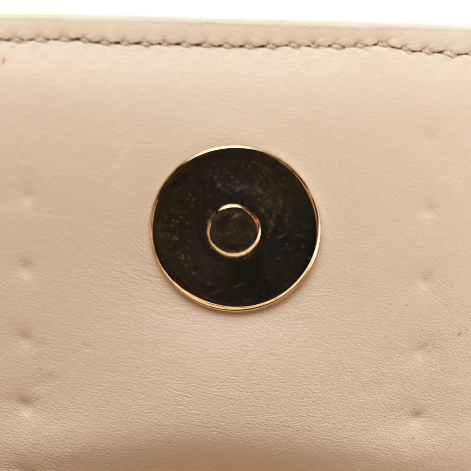 Calfskin Spikes Sweety Charity Shoulder Bag Beige - Top Club