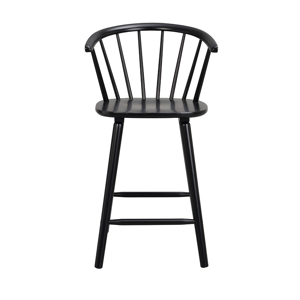 Carmen houten barkruk - 96 cm hoog Zwart