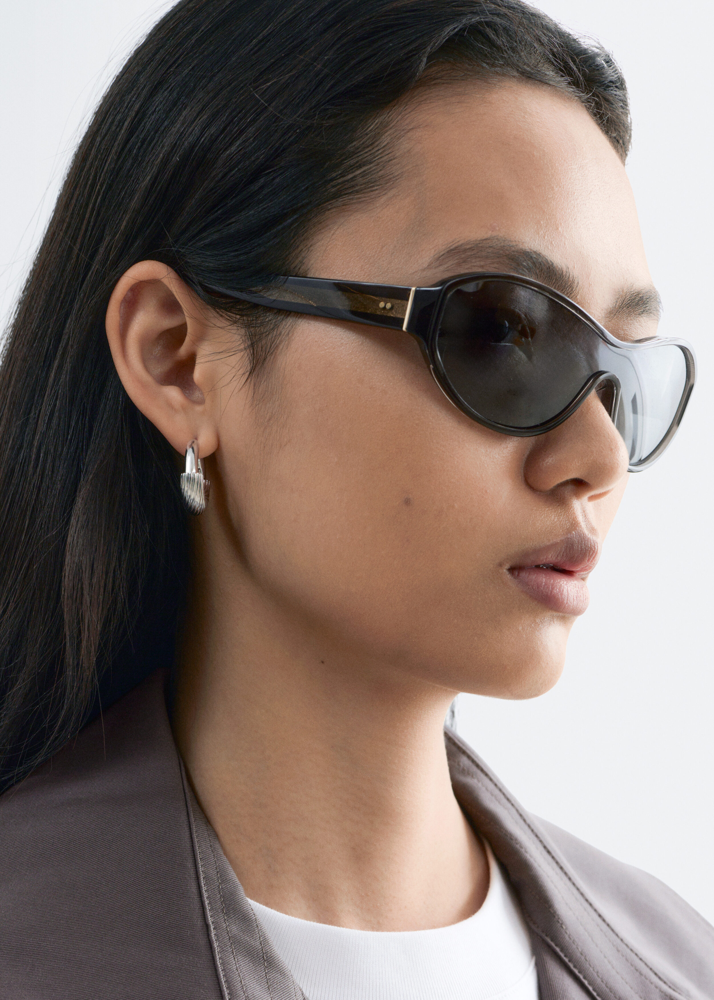 & Other Stories OVAL ACETATE SUNGLASSES