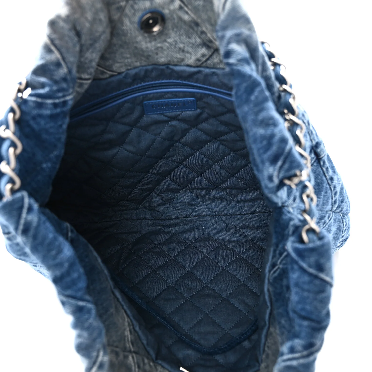 Denim Quilted Chanel 22 Blue - Top Club