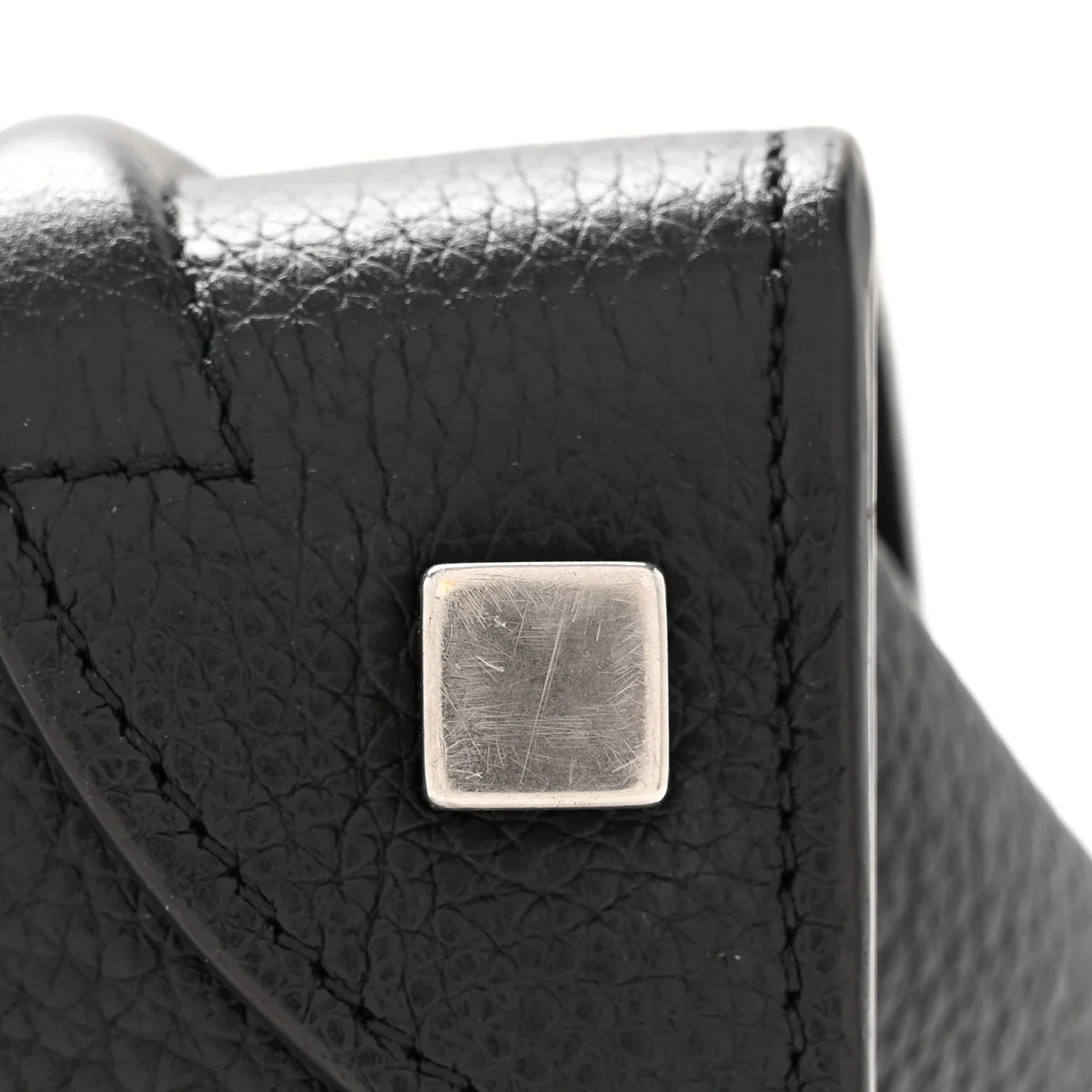 Drummed Calfskin Micro Luggage Black - Top Club