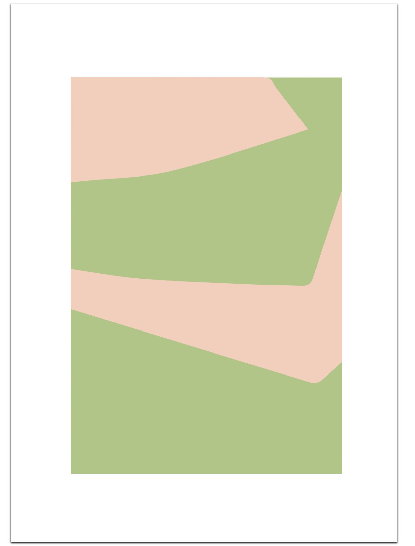 Poster Composition Green 02 30 x 40 cm