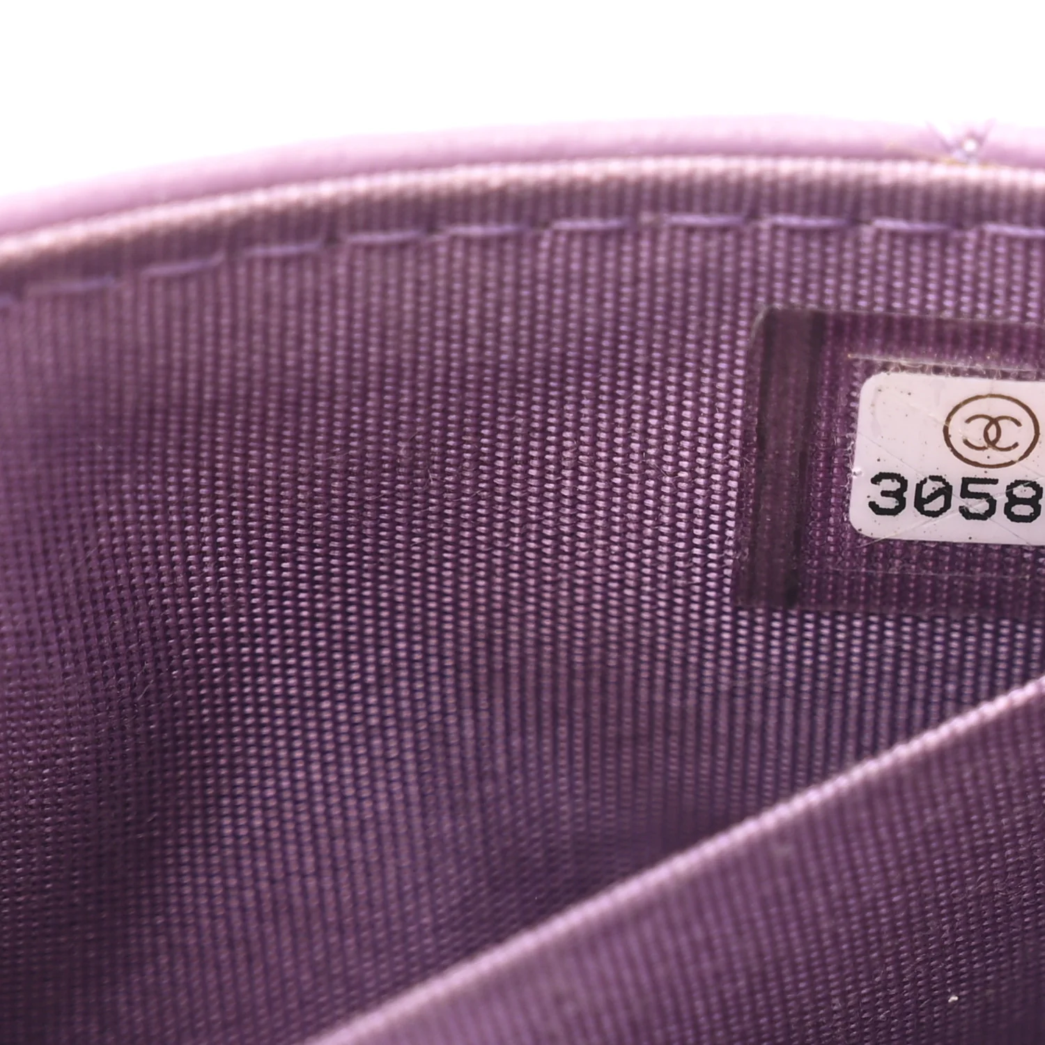 Shiny Lambskin Quilted Extra Mini Flap Purple - Top Club