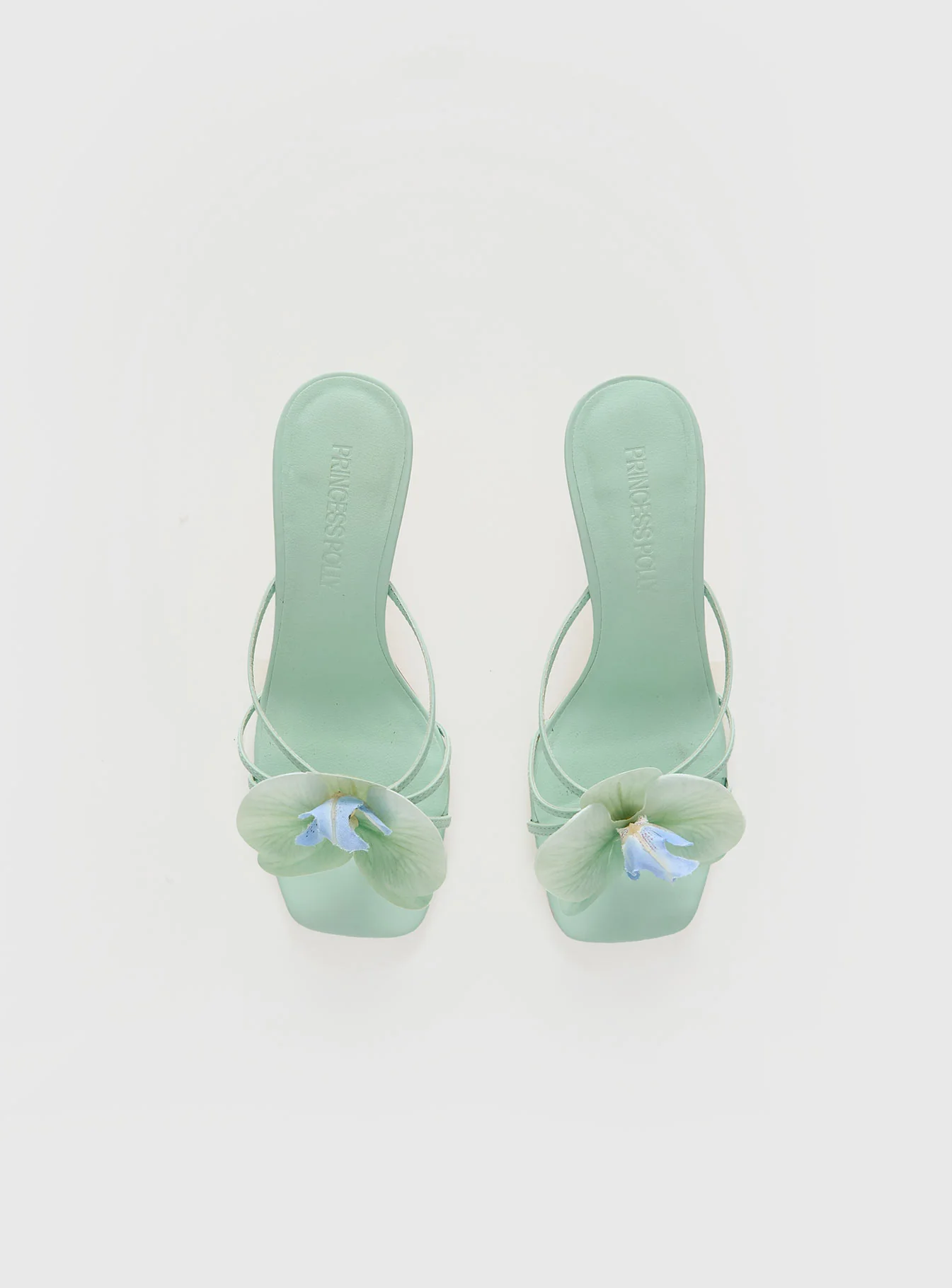 Azira Flower Detail Heels Blue