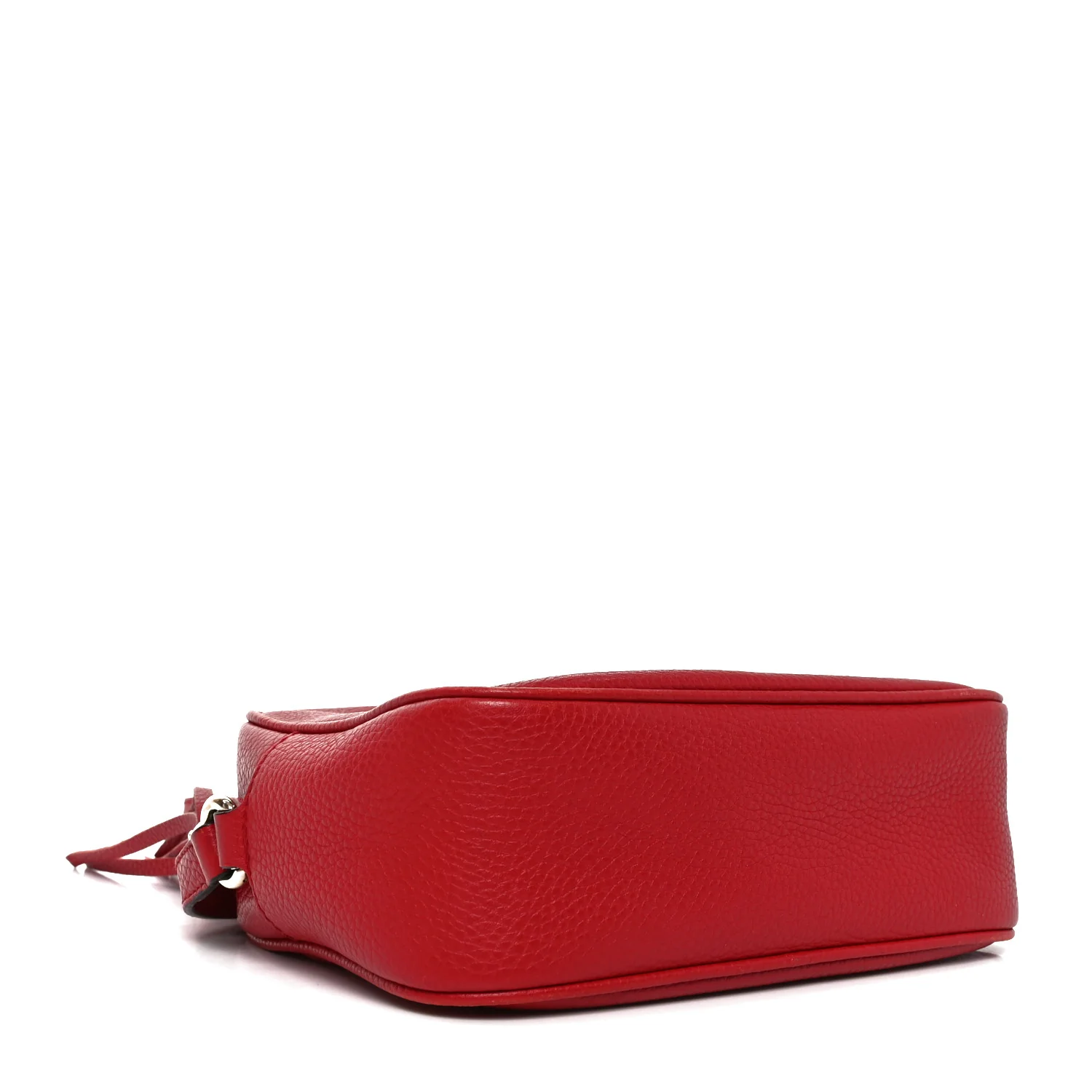 Pebbled Calfskin Small Soho Disco Bag Vibrant Red - Top Club
