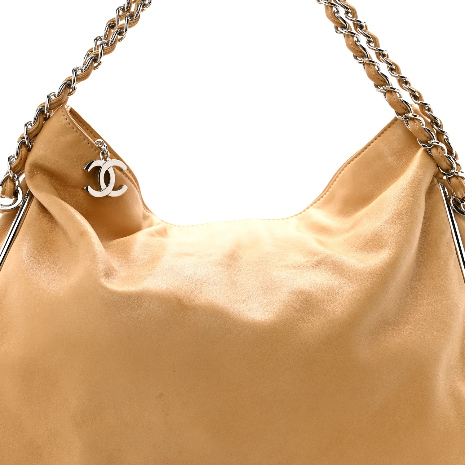 Lambskin Large Ultimate Soft Tote Beige - Top Club
