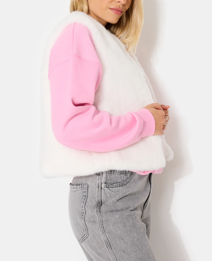 Pimkie Blouson sans manches en fausse fourrure