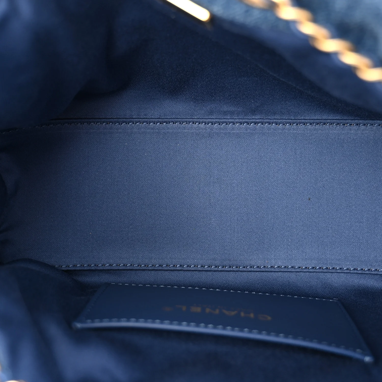Washed Denim Quilted Mini Chanel 25 Handbag Blue - Top Club