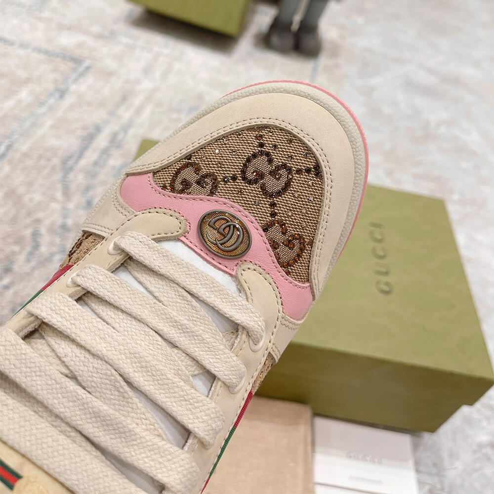 Gucci Women s Screener sneaker with crystals - Top Club