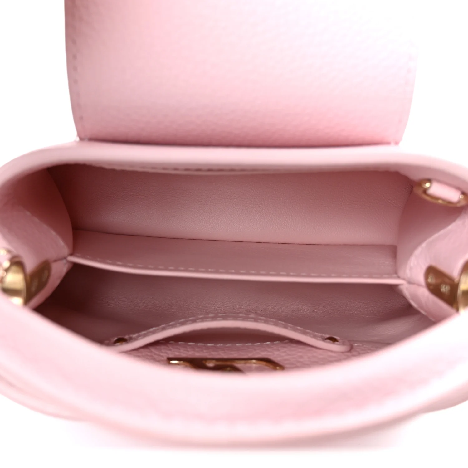 Taurillon Marble Capucines Mini Pink - Top Club