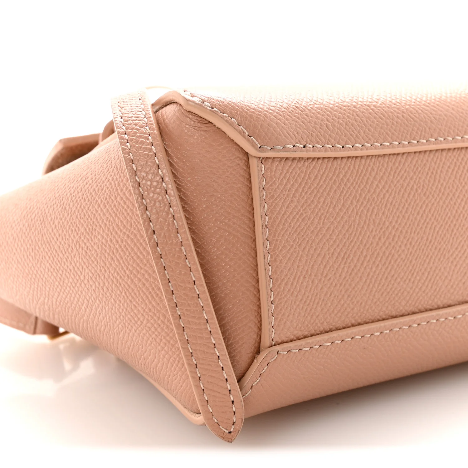 Grained Calfskin Micro Belt Bag Vintage Pink - Top Club
