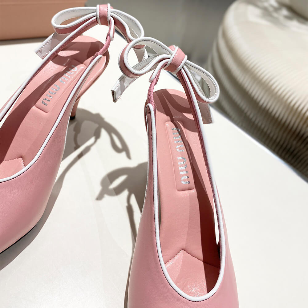 MiuMiu Nappa leather slingback pumps - Top Club