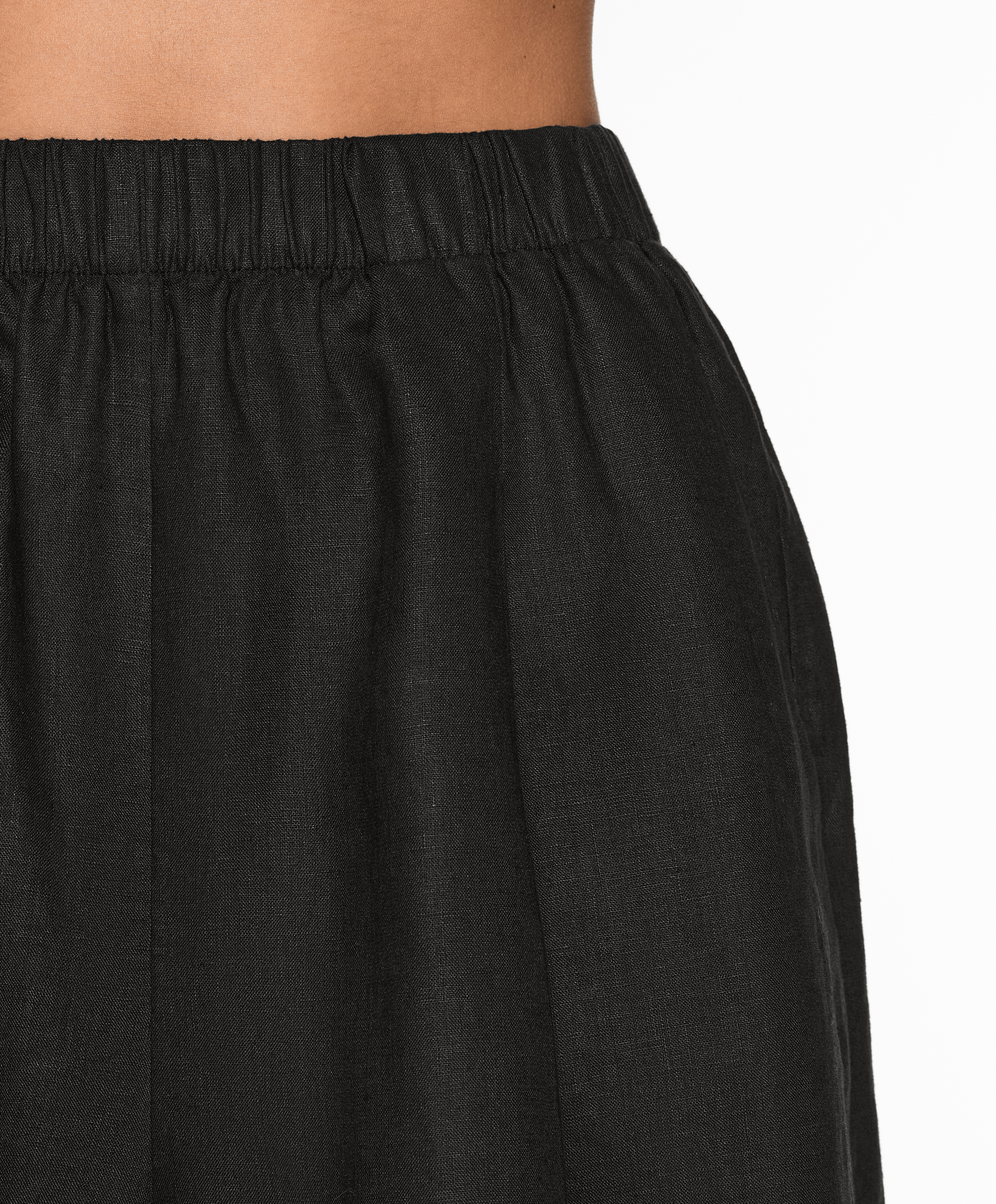 OYSHO 100% linen Bermuda shorts