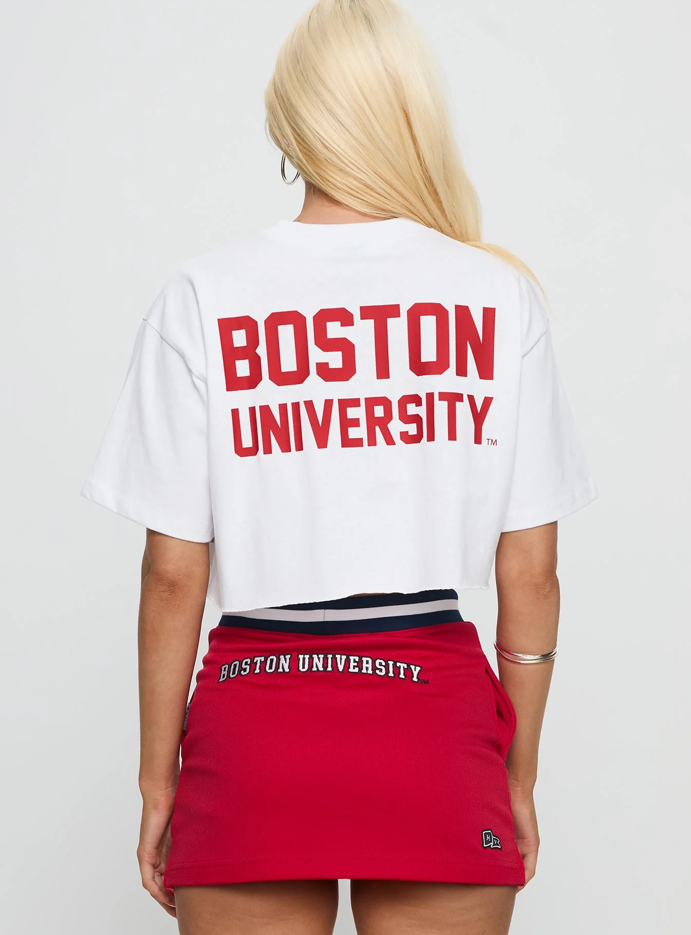 Boston University Track Top White