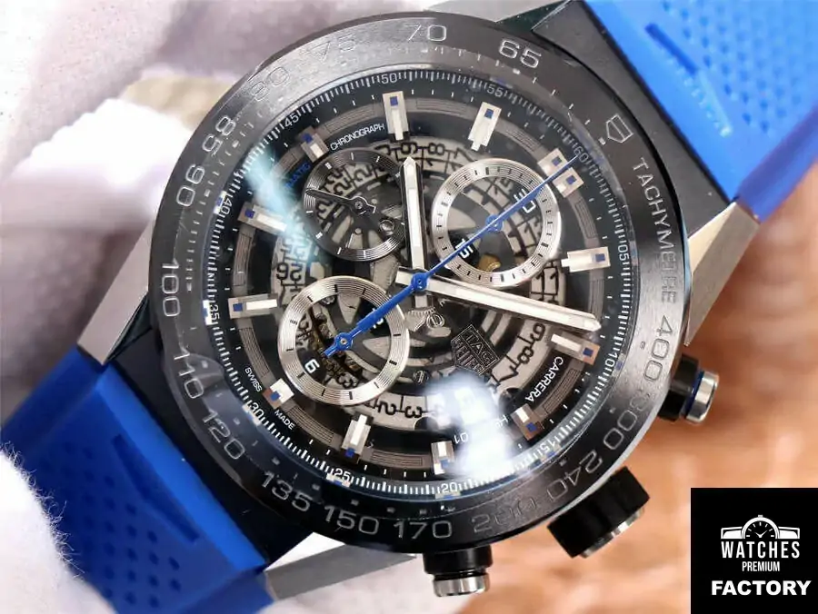TAG Heuer Carrera CAR2A1T.FT6052 XF Factory Blue Strap