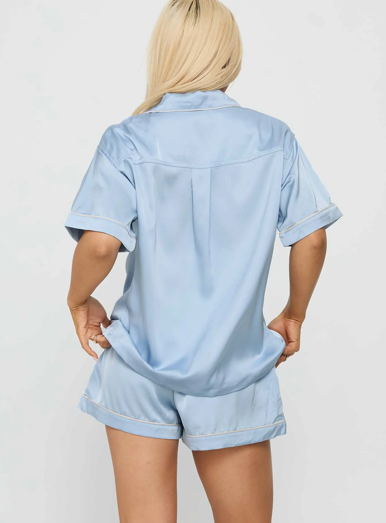 Hibernate Sleep Satin Set Blue
