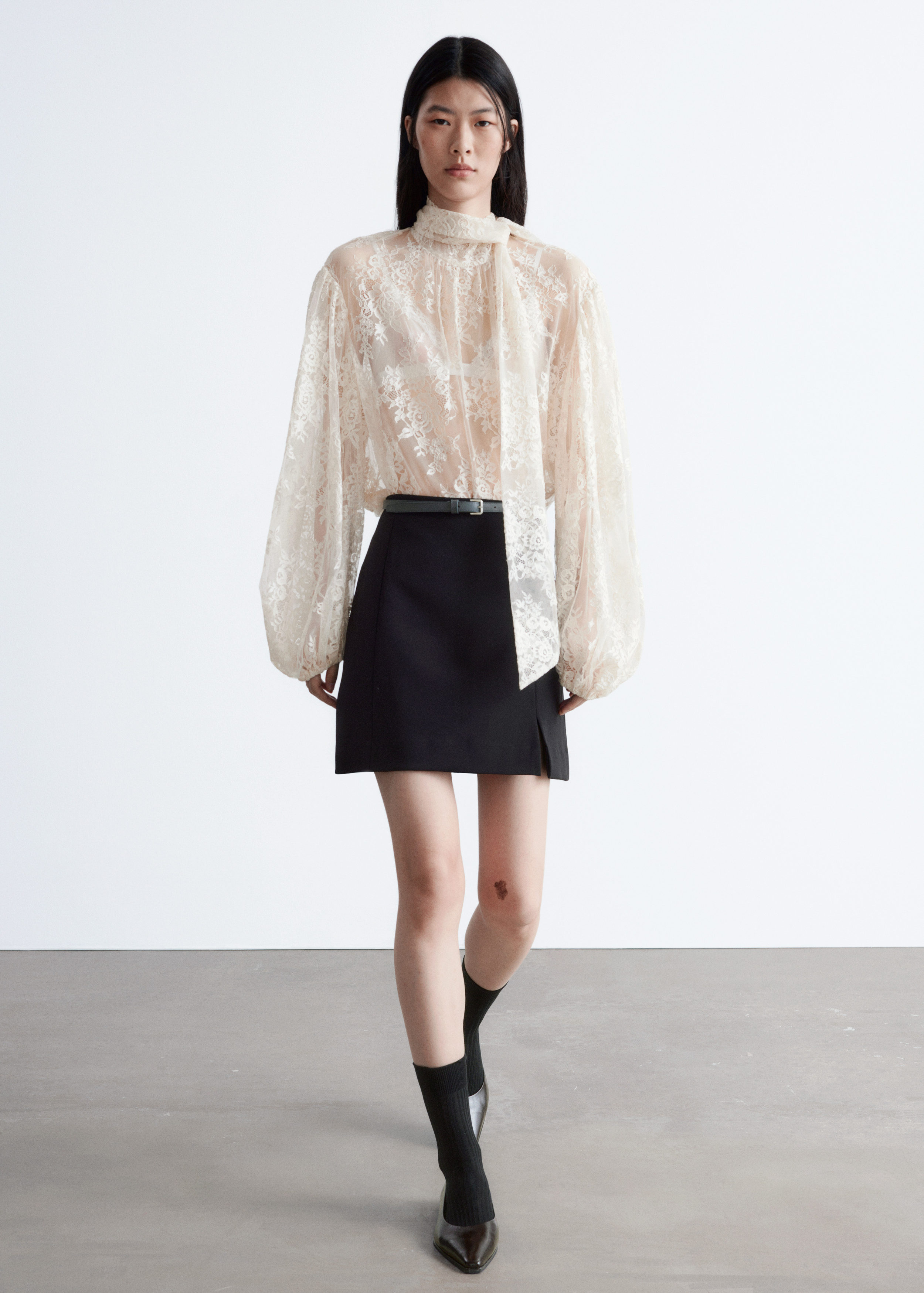 & Other Stories HIGH-WAIST MINI SKIRT