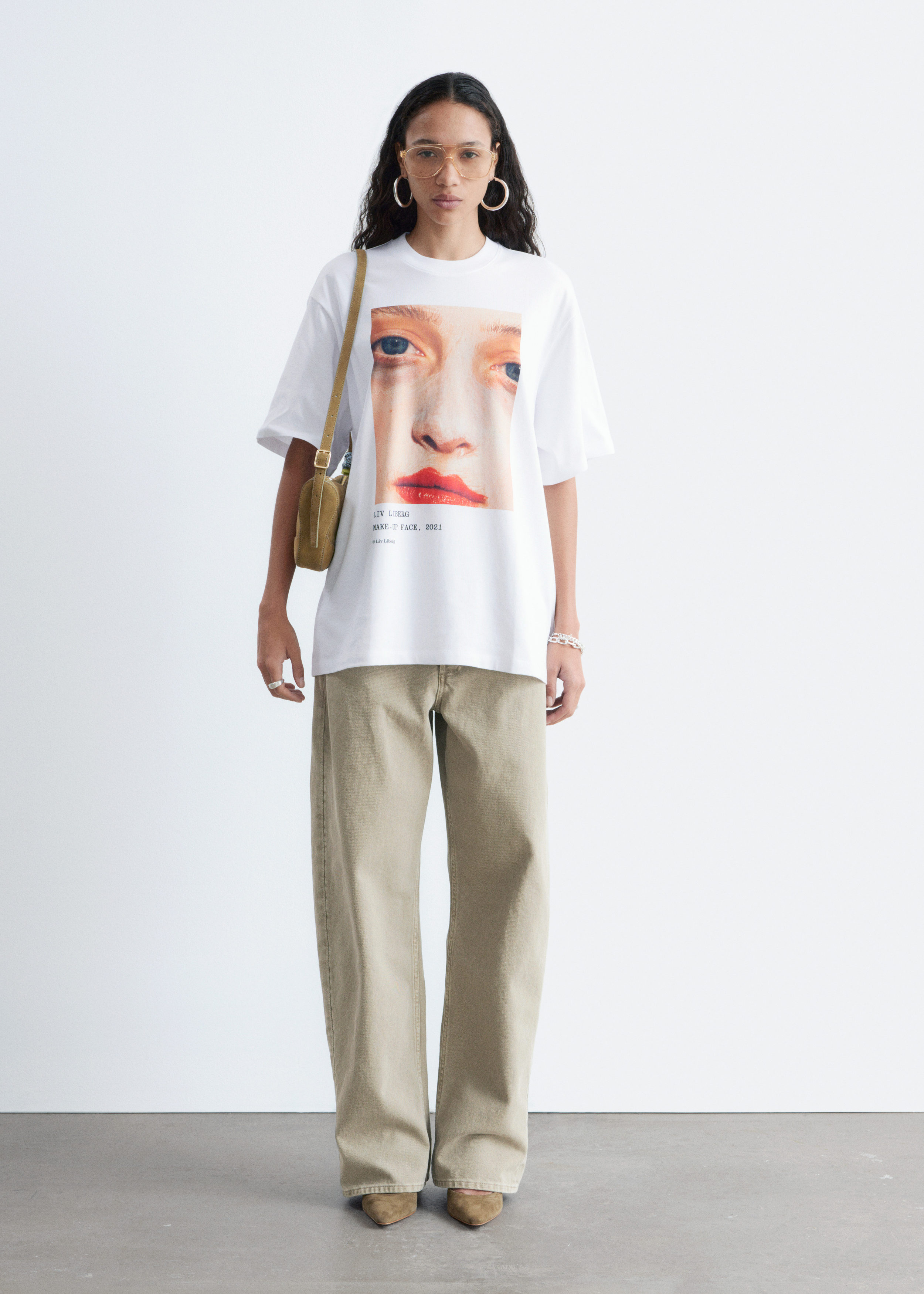 & Other Stories OVERSIZED PRINT T-SHIRT
