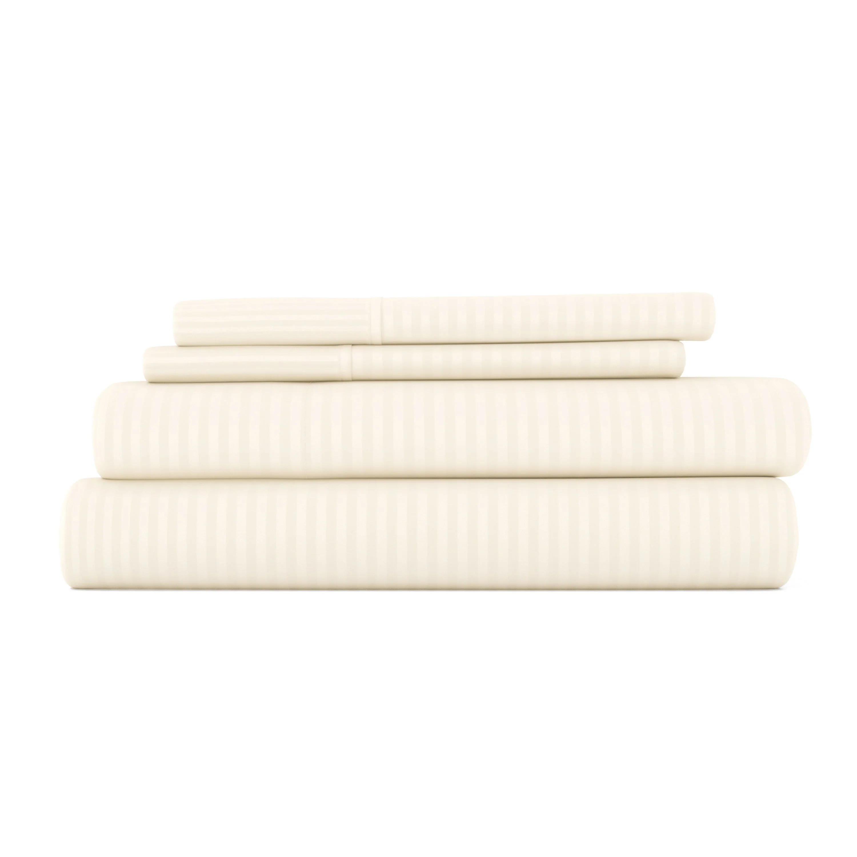 Striped Embossed 4-Piece Sheet Set Sale