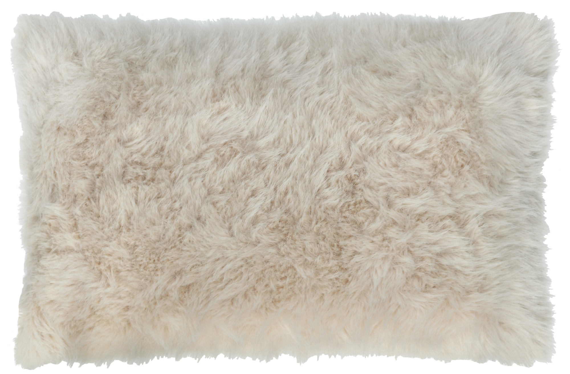 kussen bont champagne 35x58