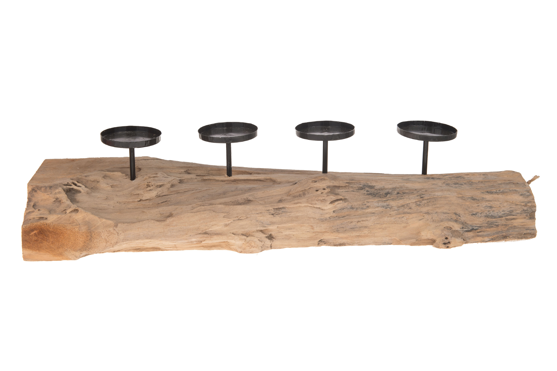 Kaarsenstandaard Teak Teak kaarsenstandaard #1