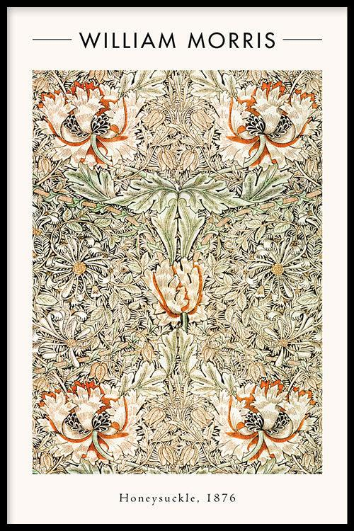 Walljar poster ingelijst - William Morris - Honeysuckle II Poster ingelijst - 70 x 100 cm