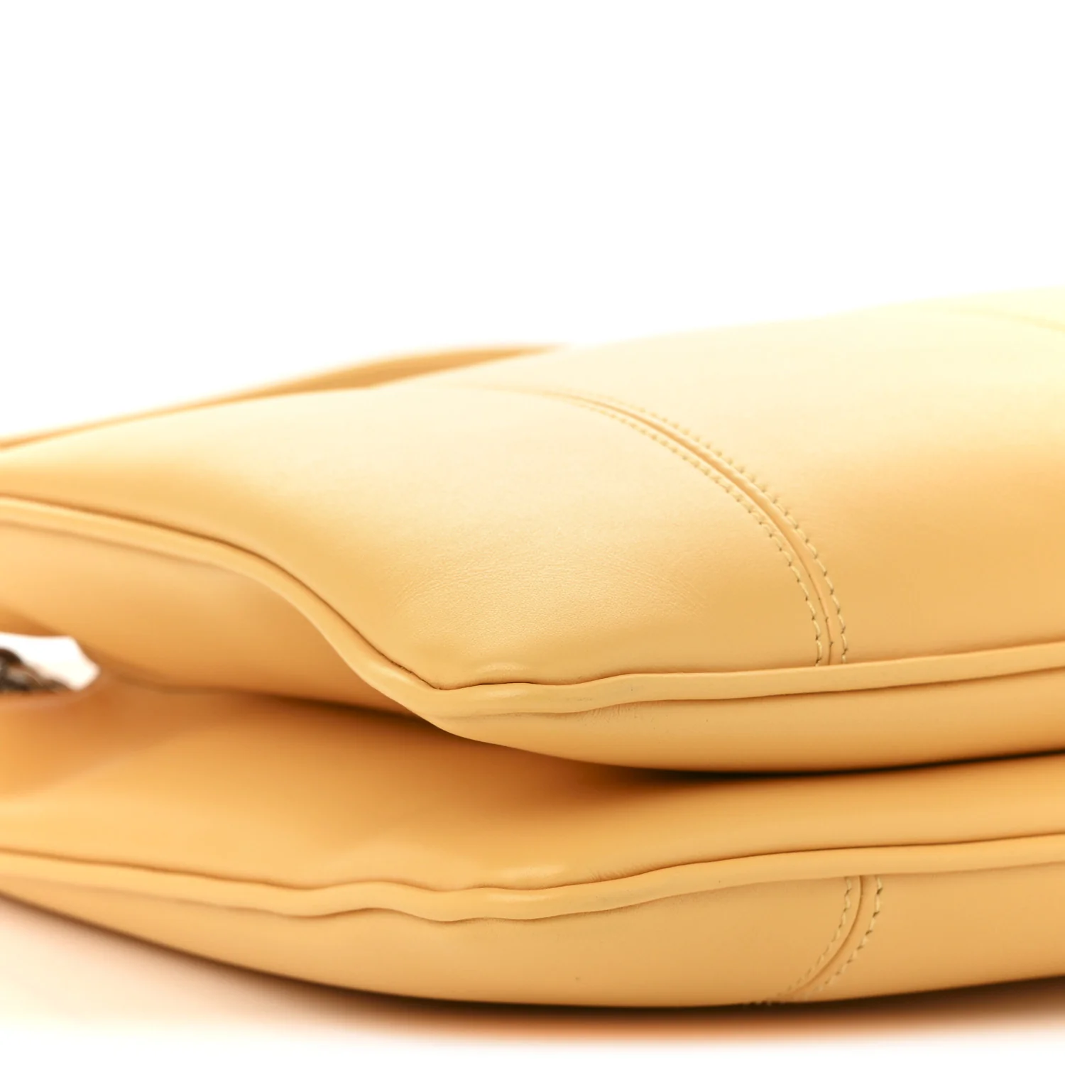 Senna Calfskin Petite GG Small Tote Bag Sunny Yellow - Top Club