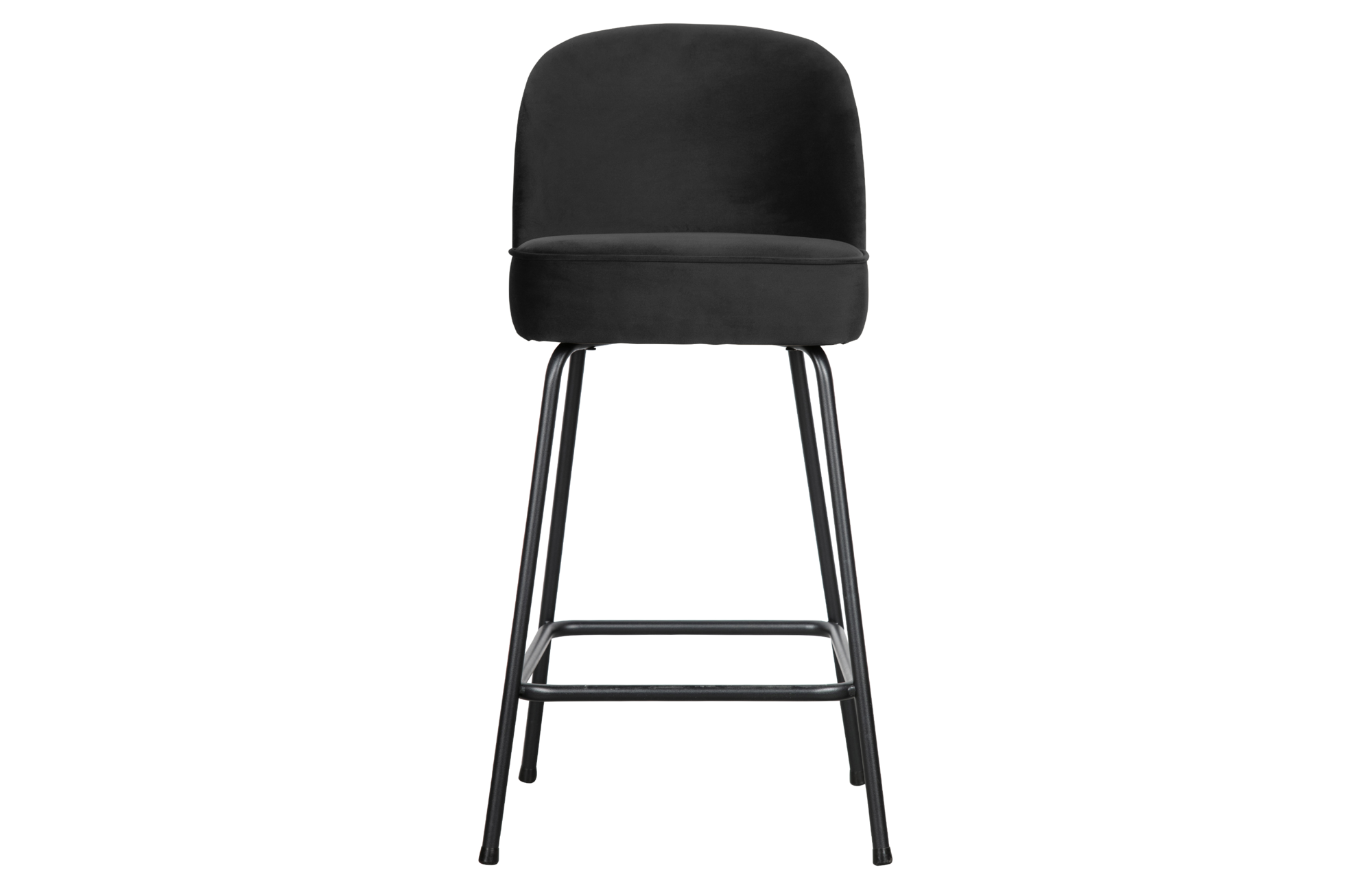 BePureHome barstoel Vogue 65 cm Barstoel Vogue 65 cm - Fluweel Zwart