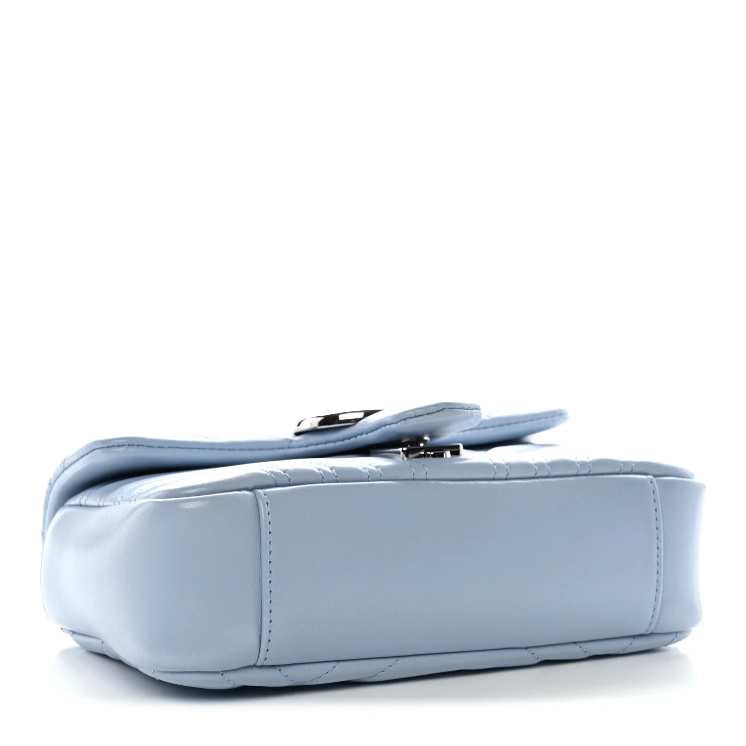 Lambskin Matelasse Small GG Marmont Shoulder Bag Porcelain Light Blue - Top Club