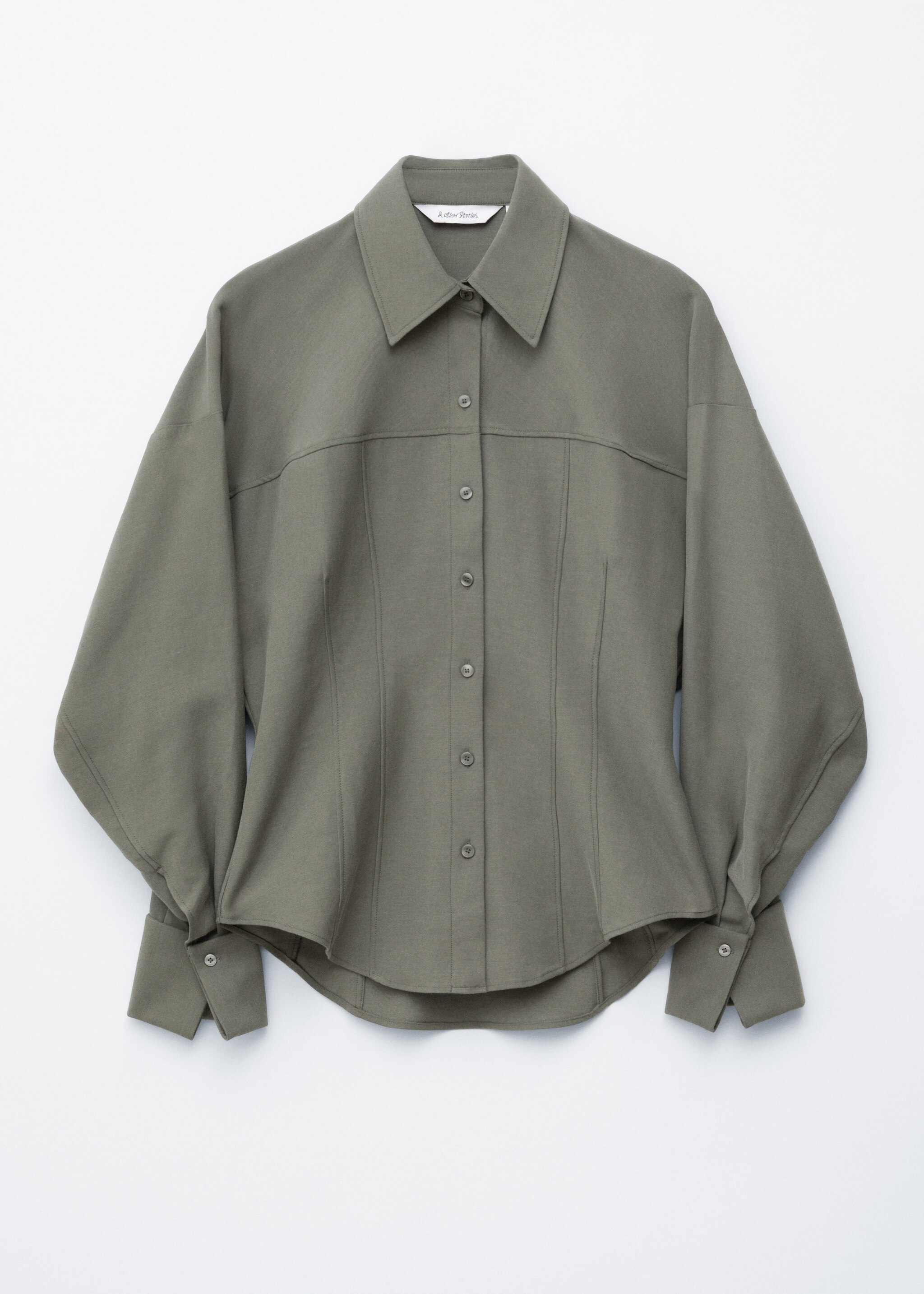 & Other Stories BALLOON-SLEEVED TAPERED SHIRT