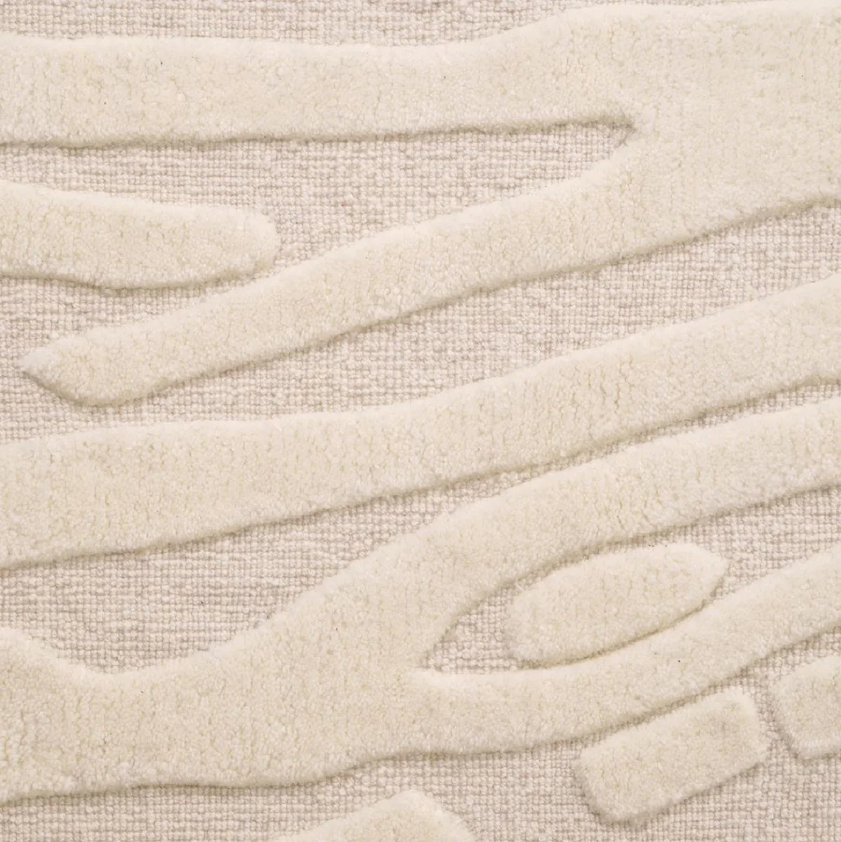 Luxury Ivory Rug - Various Sizes - Hand Tufted Rug - Rectangular Living Room Rug - Luxury Quality