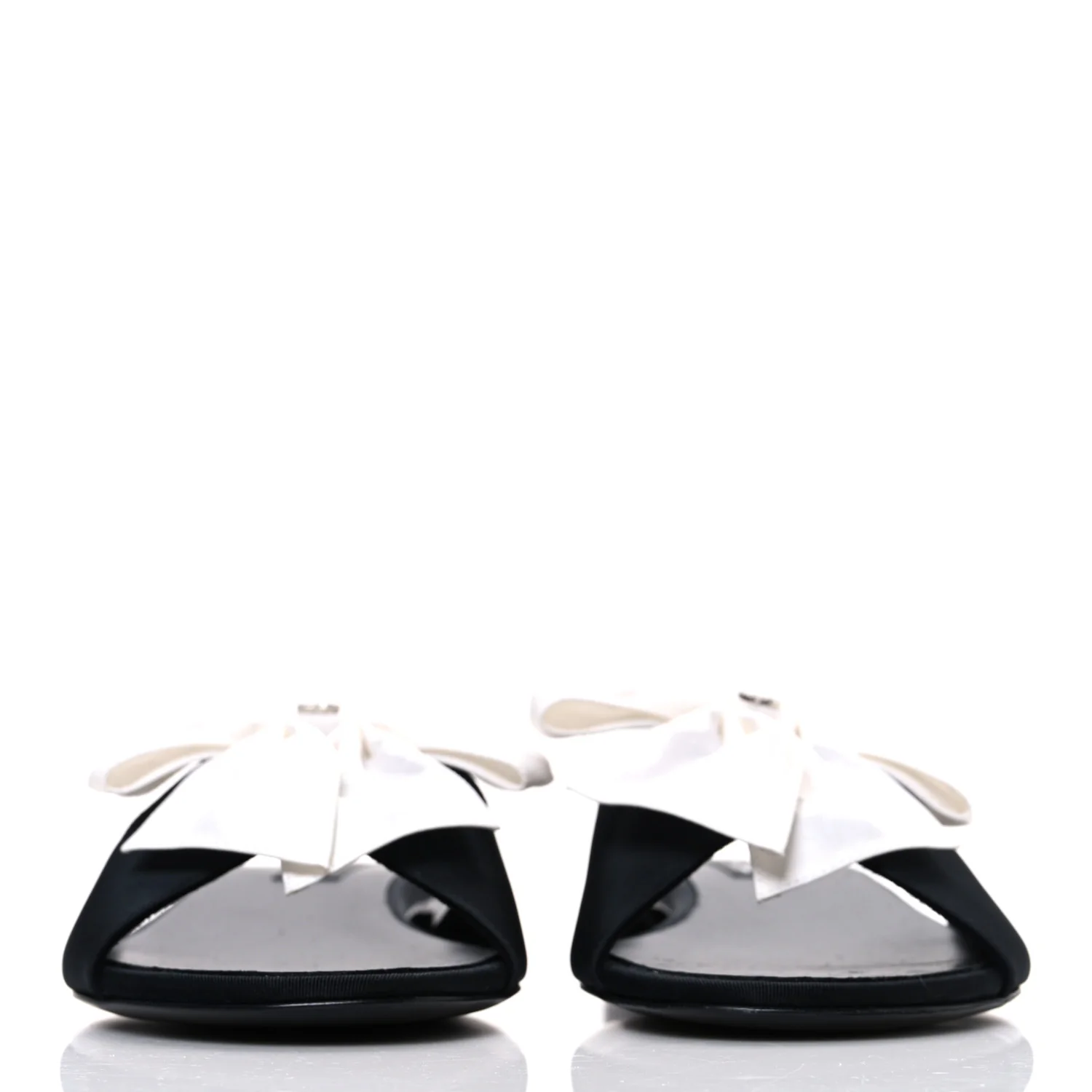 Silk Bow CC Mules 41 Black White - Top Club