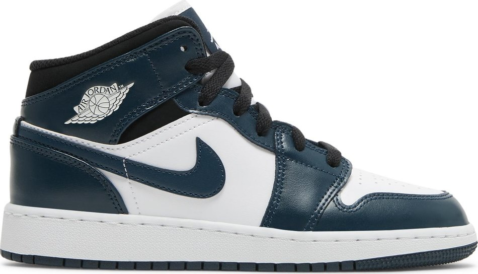 Air Jordan 1 Mid GS  Armory Navy  554725-411 - Sneaker Replica Workshop