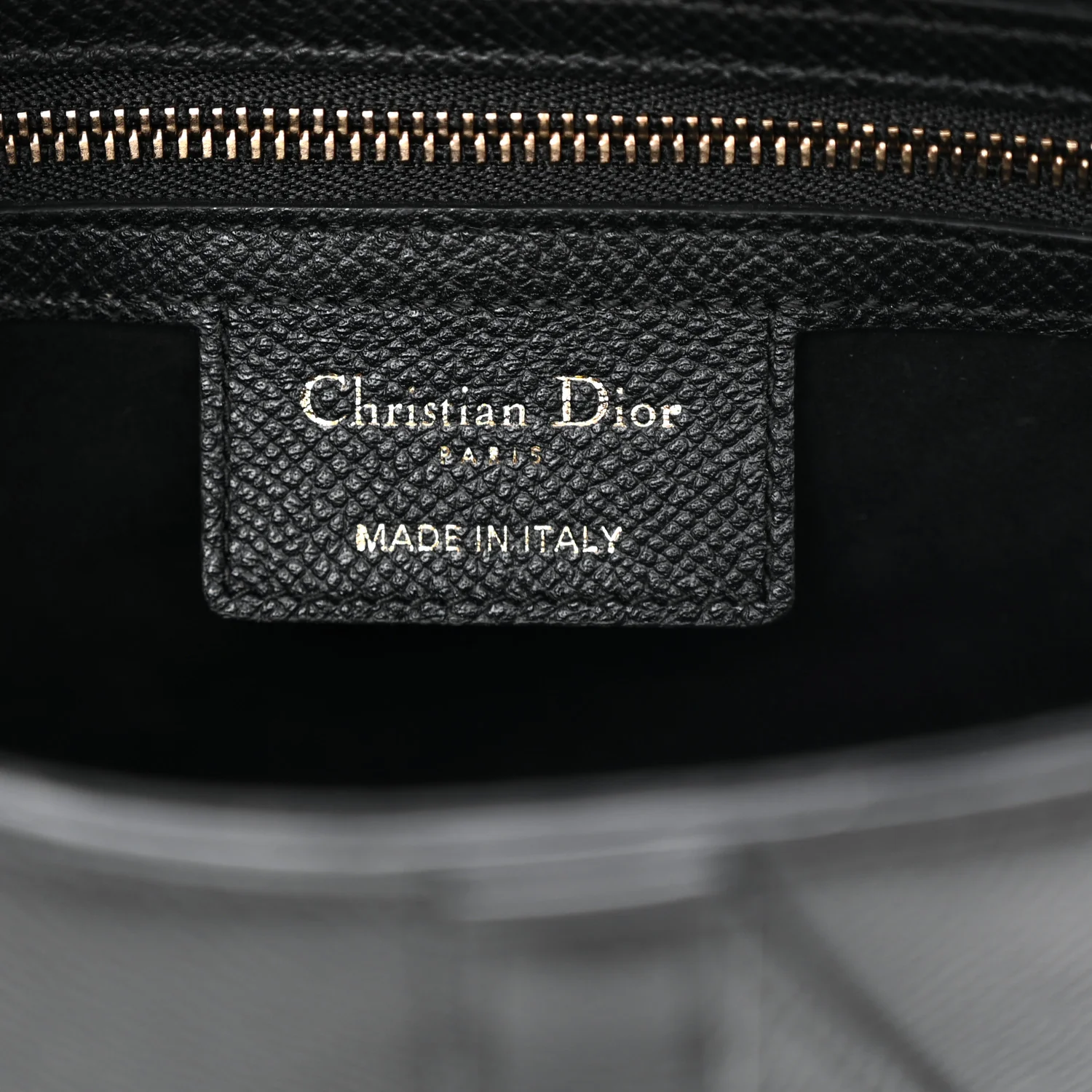 Grained Calfskin Saddle Bag Black - Top Club